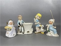 Four Vintage Ceramic Figurines