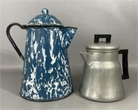Two Vintage Coffee Pots