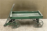 Vintage Green Child's Wagon