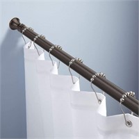 New Spring Tension Curtain Rod - 54-90 Inches