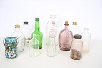 Antique/Vintage Bottles/Jars/Flasks Purple/Green