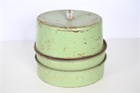 Vintage Chippy Green Cake & Pie Carrier