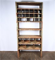 Vintage Lyon Industrial Metal Cubby Cabinet