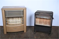 Vintage Gas Heaters - Dearborn, Black Metal