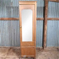 Vintage Wooden Cabinet w/ Mirror