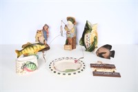 Collectible Fishing Planters & Decor