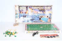 Vintage Torpedo Run Board Game & Electronic NFL