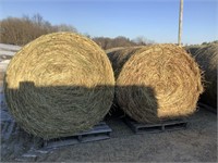 4 2nd Crop Round Bales of Grass Hay