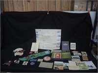 TITANIC COLLECTION,GIRLSCOUT SASH W/PATCHES & MORE