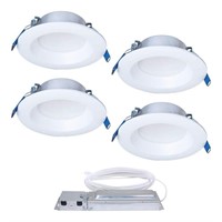 Direct Mount Canless Integrated LED Kit, 4 Pack