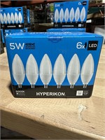 Hyperikon E12 Frosted Candle Bulbs 5W 5000K