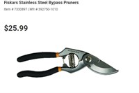 Fiskars Stainless Steel bypass pruners
