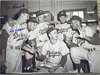 Brooklyn Dodgers autographed 5x7