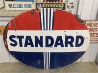 Standard Oil DS Porcelain Sign 1930's