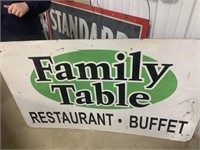 Family Table Restaurant Sign-