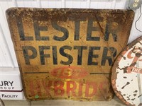 Lester Pfister Hybrids Seed Sign 48x48"