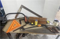 Assorted Saws, Squares & More