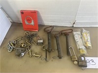 Assorted Pad locks, Pins & More