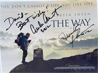 Martin Sheen & Emilio Estevez autographed 8.5x11