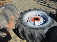 464) Two 18.4-28 tractor tires