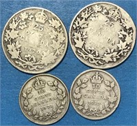 1918-1921 Silver Coins Canada