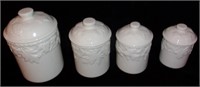 4 piece canister set.