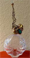 Q - FRENCH CRYSTAL PERFUME BOTTLE (S53)