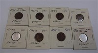 8 Misc Collectible Wheat Pennies