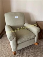 Upholstered Rocker and Chair