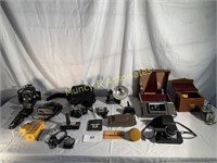 Sony Steady Shot Camera and Asst. Vintage Cameras