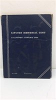 Lincoln Memorial Cent Collection Book Starting