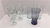McDonald Glasses and Clear Wine Glasses