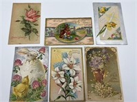 100+ year old Easter postcards 1 cent stamps