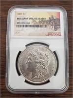 1889 NGC Morgan Silver Dollar