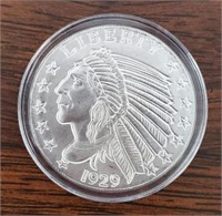 One Ounce Silver Indian Chief Round