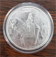 One Ounce Silver Lady Godiva Round