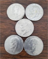 (5) Eisenhower Bicentennial Dollars 1776-1976