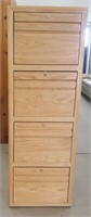 Solid Wood 4-Drawer Filing Cabinet (READ BELOW)