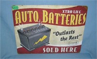 Oil Sparky Auto batteries retro style advertising