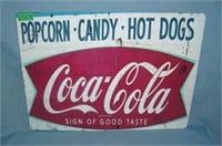 Coca Cola Popcorn, Candy and Hot Dogs retro style