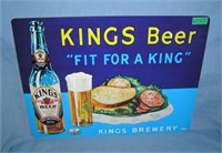 Kings Beer fit for a King retro style advertising