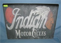 Indian Motorcycles retro style advertising sign
