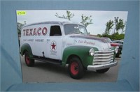 Texaco oil company retro style advertising sign