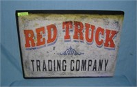 Red Truck trading company retro style advertising
