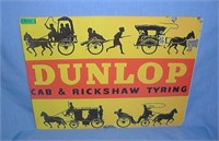 Dunlop Cab and Rickshaw Tyring retro style adverti