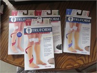 Four, New, Support Socks, M, L, & 2-XL