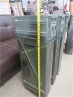 Three Projectile Ammo Cans, 32" Tall