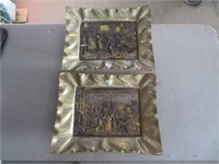 Two Metal Wal Plaques