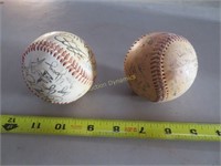Two Autographed Baseballs