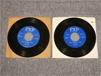 (2) Rare "Pep" Buck Owens 45s